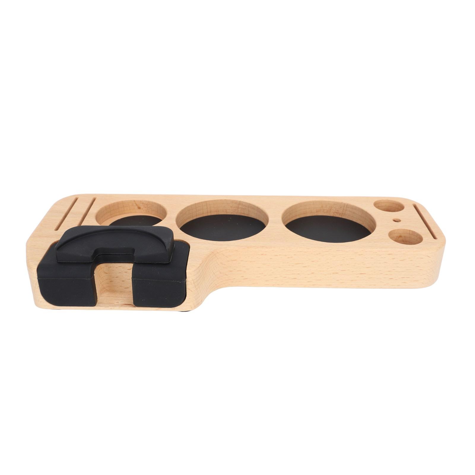 

Coffee Tamping Station Wood Tamper Station Compatible with 51mm 53mm 58mm Tamper Distributer Versatile Coffee Accessory