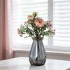 Gemischte Sträuße Künstlicher Blumenstrauß Kunstblumen Schleierkraut Rosenblüten mit Stielen Realistischer Schleierkrautstrauß für Hochzeitsmittelstück Brautparty