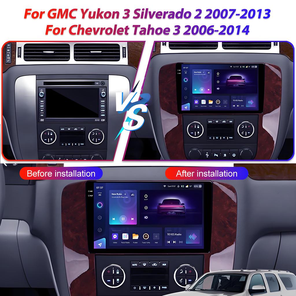 Android 16 For GMC Yukon 3 GMT 900 2006-2014 For Chevrolet Tahoe 3 GMT900 2006-2014 Silverado 2 GMT901 2007-2013 Radio Car GPS jr2