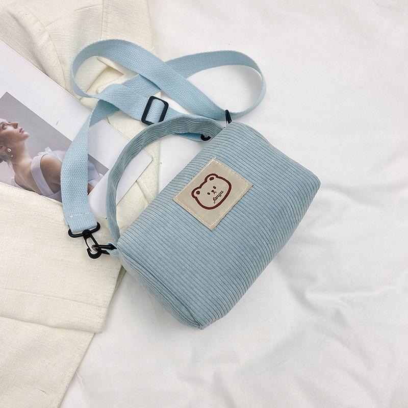 Trendy Corduroy Handbag For Women Fashionable Casual Crossbody Bag 2023 Design