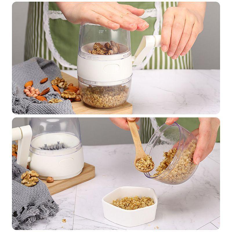 Manual Nut Grinder Nut Chopper Grinder with Non-Slip Base Multifunctional Tools top sale
