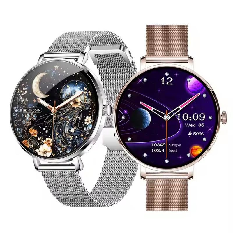 Fashion Women Smart Watch NX31 Ultra Thin AMOLED Screen Health Monitoring Bluetooth Calling Lady Fitness Tracker Smartwatch