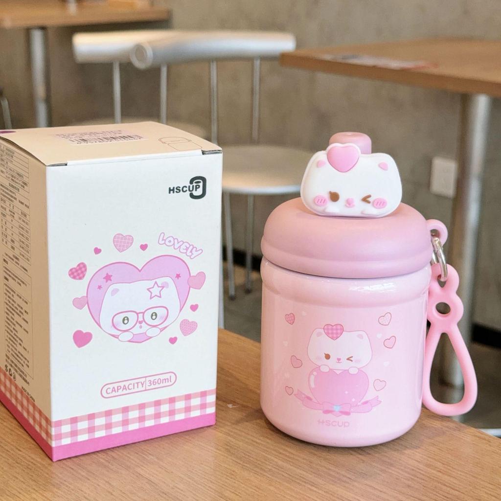 Titi Cat Cartoon Mini Thermos - Cute Portable Water Cup for Girls and Children