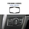 Stickers Carbon Fiber For BMW 1 Series E81 E82 E87 E88 2008-2013 Headlight Switch Frame Trim Car Styling Decoration Accessories