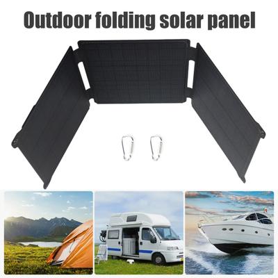 Solar Panel Portable Phone Charger 21W High-Efficiency Output Overvoltage Protection Foldable Single Crystal