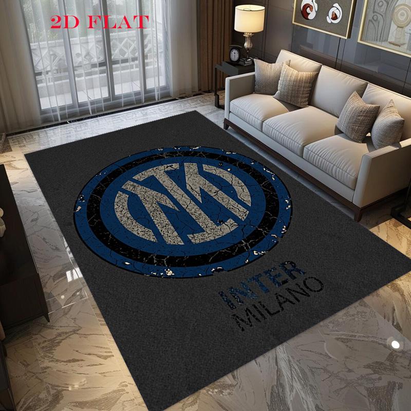 Inter Milan Football Club Logo Carpet Home Decor Printing Fashion Dormitory Decoration Room