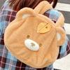 Cartoon Bear Leaf Plush Shoulder Bag Large Capacity Outdoor Handbag Leisure