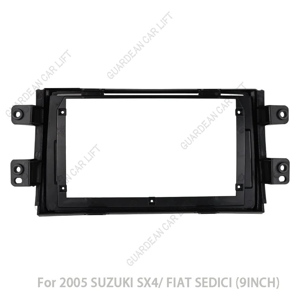 For SuZuKi SX4 2006-2014/ FIAT SEDICI (9INCH) Car Radio Fascias Android GPS MP5 Stereo Player 2 Din Head Unit Panel Dash Frame