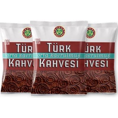 Kahve Dünyası Mittelgerösteter türkischer Kaffee, 100 g, 3er-Pack