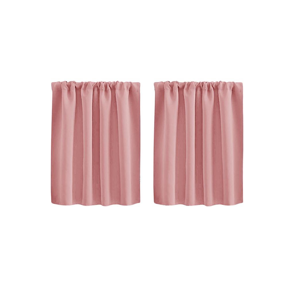 High Precision Solid Short Curtain Finished Blackout Curtain for Kitchen Partition and Cafe Use 40x60cm Set of 2 Panels