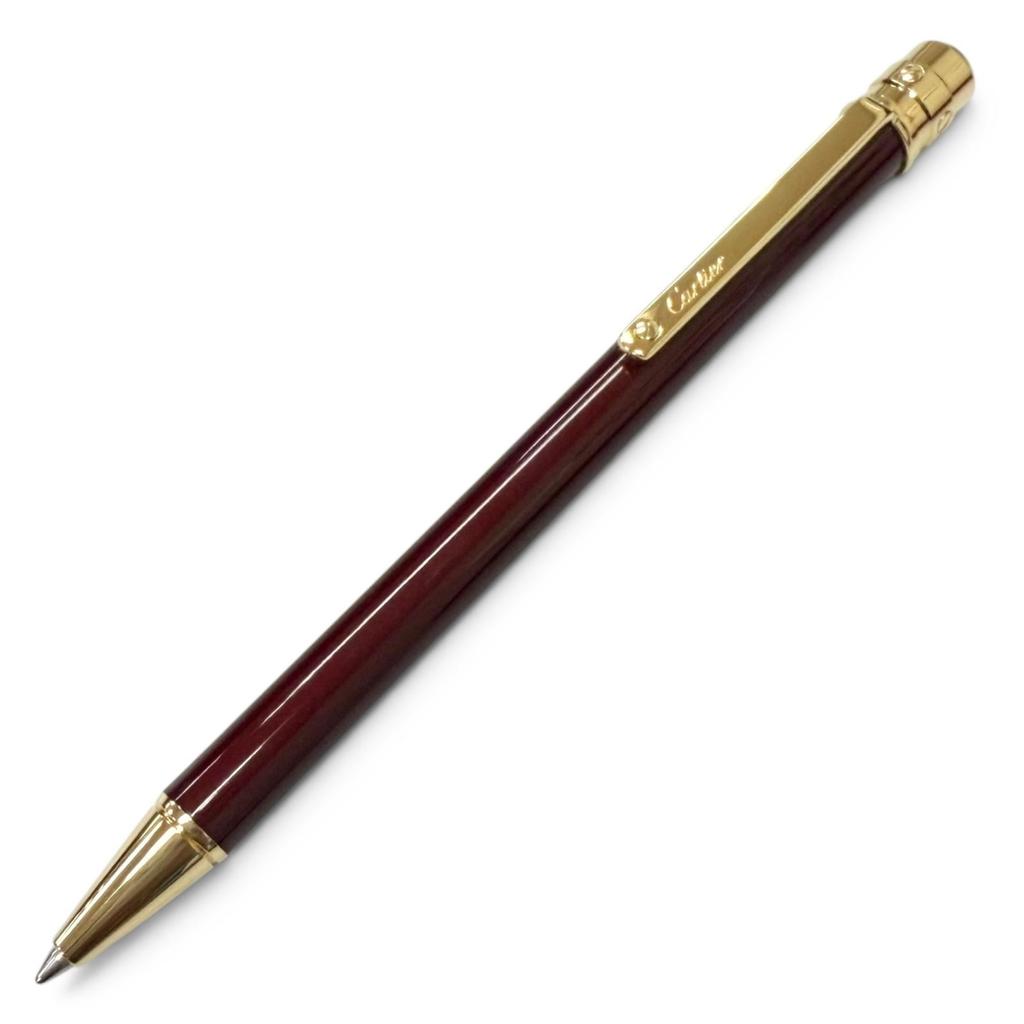 Excellent Cartier Ballpoint pen Santos de Cartier Twist type Bordeaux Used