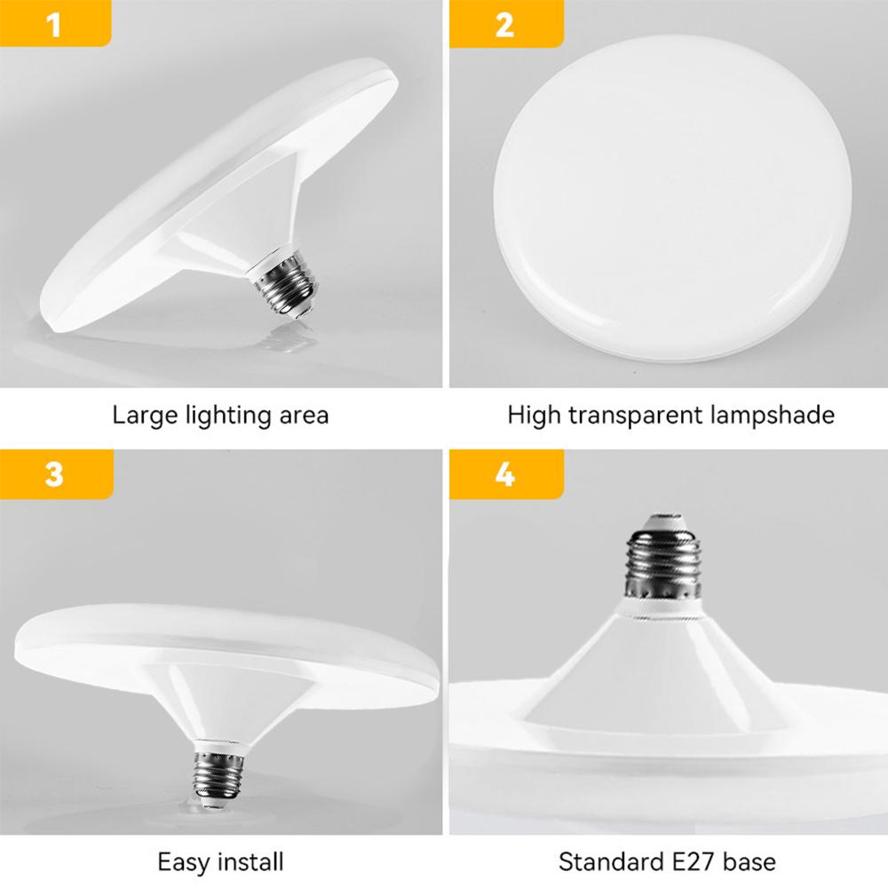 E27 60W/100W Led Lights Super Bright UFO Lamp Energy Saving Ceiling Lights for Room Home Lighting Light Bulb