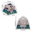 Toy Model 1:12 Scale Camping Tent Model Oxford Cloth Simulated Miniature Doll Tent Mini Photo Props Tent Dollhouse Ornament