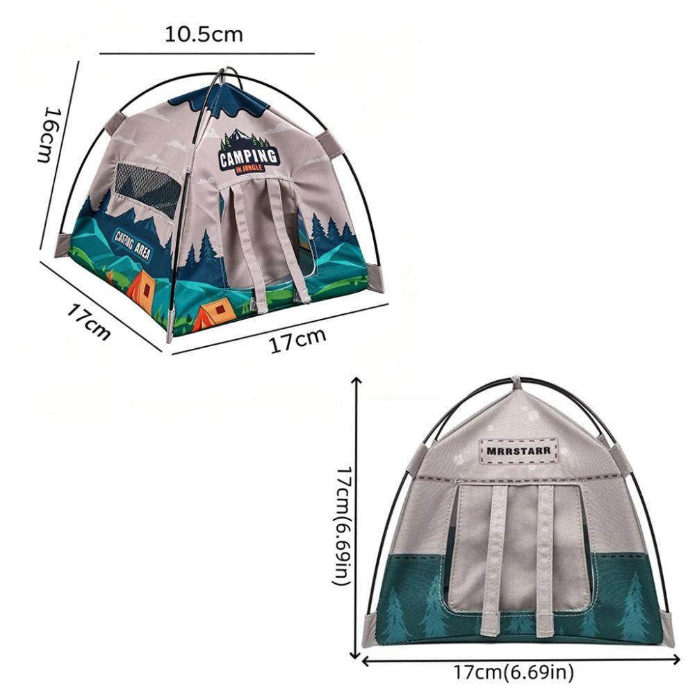 Toy Model 1:12 Scale Camping Tent Model Oxford Cloth Simulated Miniature Doll Tent Mini Photo Props Tent Dollhouse Ornament