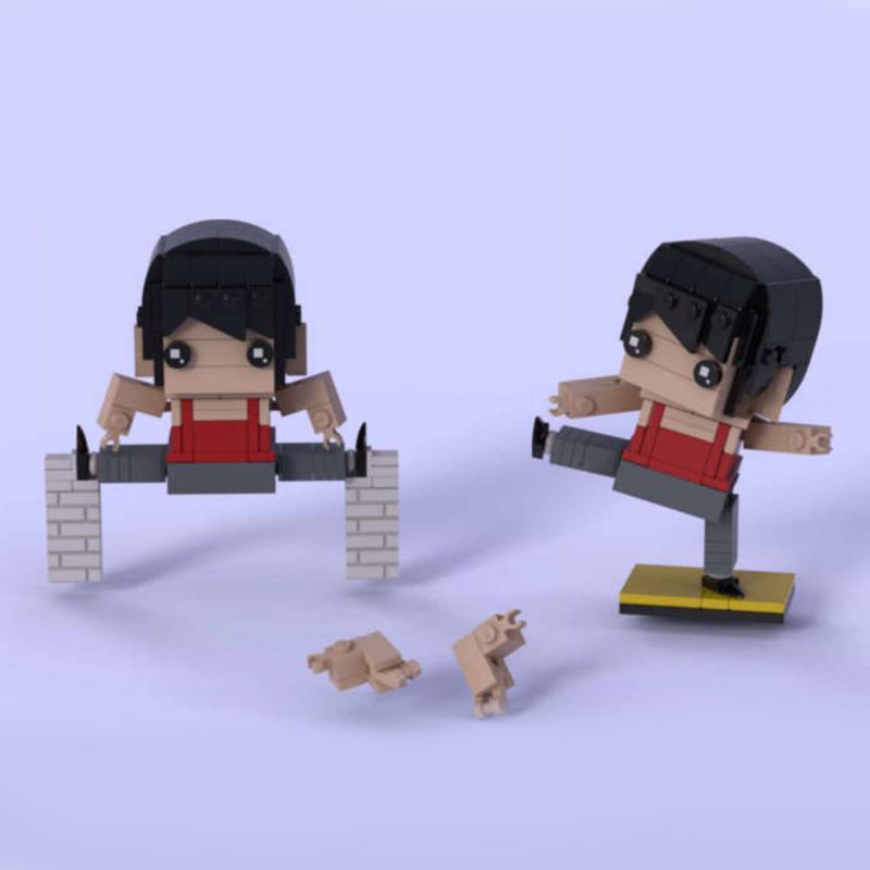MOC Творческая сборка строительных блоков Игрушка в подарок Brickheadz Персонаж фильма Устав Женщина Устав Мужчина
