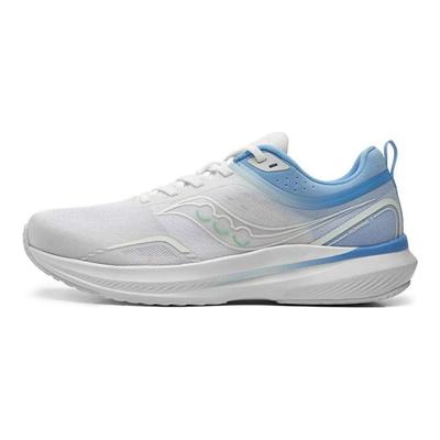 Humming 3 Sports Versatile Mesh Fabric Shock Absorption Non-Slip Wear-Resistant Low-Top Running Shoes Unisex Running Shoes White Blue S28189-5
