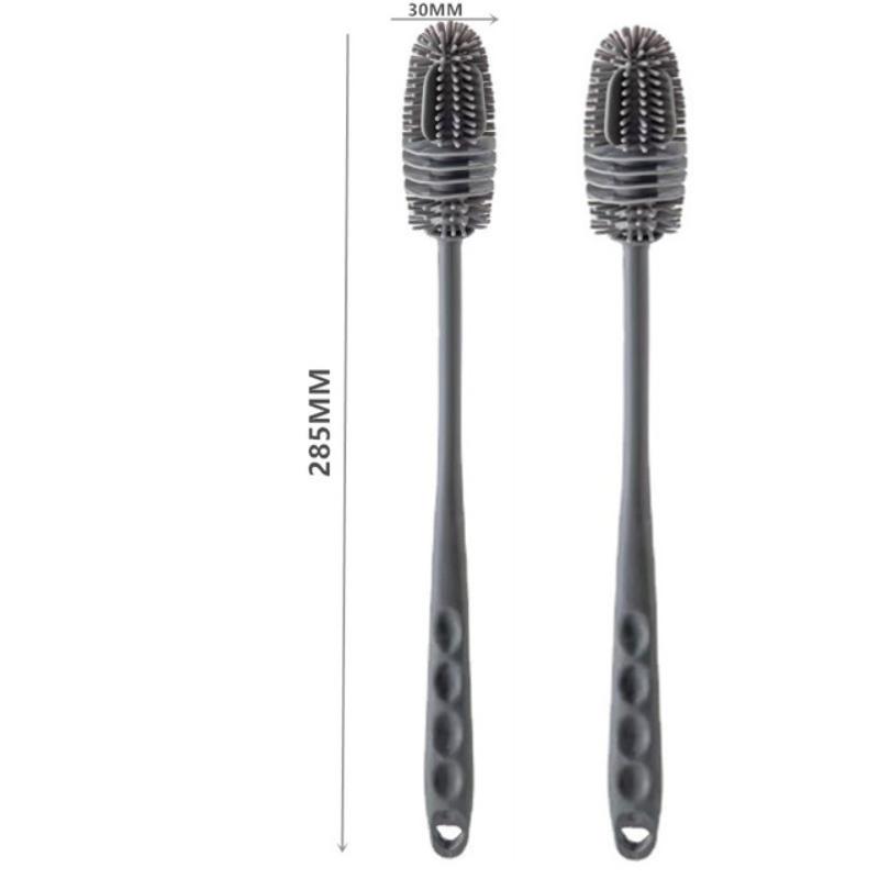 Silikonový kartáč na kelímky Čisticí štětec na láhve s mlékem Čisticí prostředek na láhve na vodu s dlouhou rukojetí Čisticí štětec na skleněné kelímky Čisticí pomůcky do kuchyně