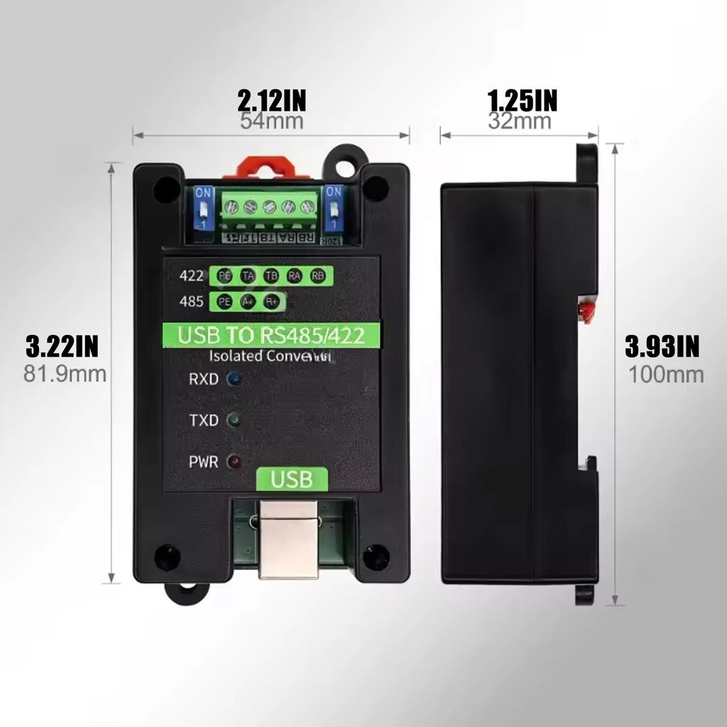 Upgrades USB To RS422 RS485 Converter Plugs Play Industrial Communication Adapters for Small Home Device Connection
