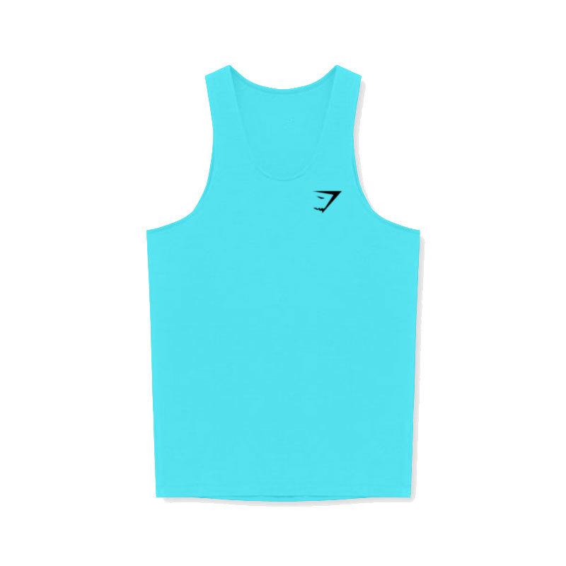 Chaleco Fitness Racerback de Verano Europeo 2025 para Hombre - Color Sólido, Estilo Ligero de Entrenamiento