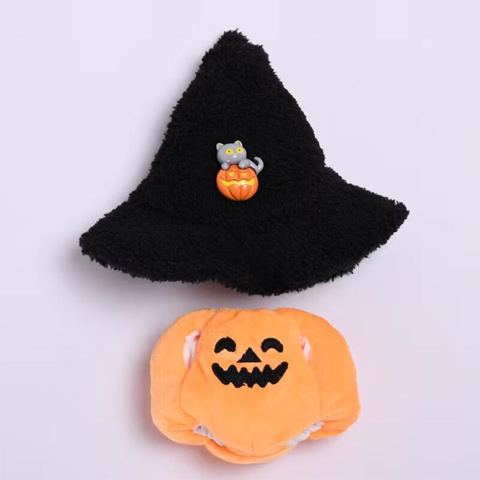 Labubu I Ii Dolls Cool Clothes Halloween Pumpkin Accessories With Hat Korea Kpop Exo Clothing Plush Doll'S Clothes Diy Gifts
