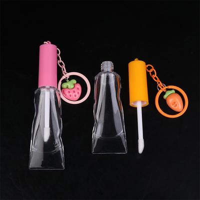 6Ml Lip Gloss Tubes Empty Abs+Pet Big Brush Rod Round Cosmetic Tube Clear Lip Balm Bottle Refillable Gloss Containers Packing