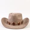 Popular European and American fashion suede western cowboy hat classic retro elegant cowboy hat top hat