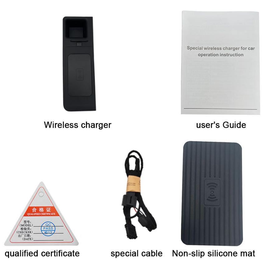 

Для Honda CR-V CRV 4th 2014-2016 автомобильное беспроводное зарядное устройство QI с быстрой зарядкой, держатель для телефона, беспроводное зарядное устройство для аксессуаров