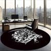 Sons Of Anarchy (1) Round Office Rug Decorative Floor Rug for Office Bedroom Living Room and Home Space