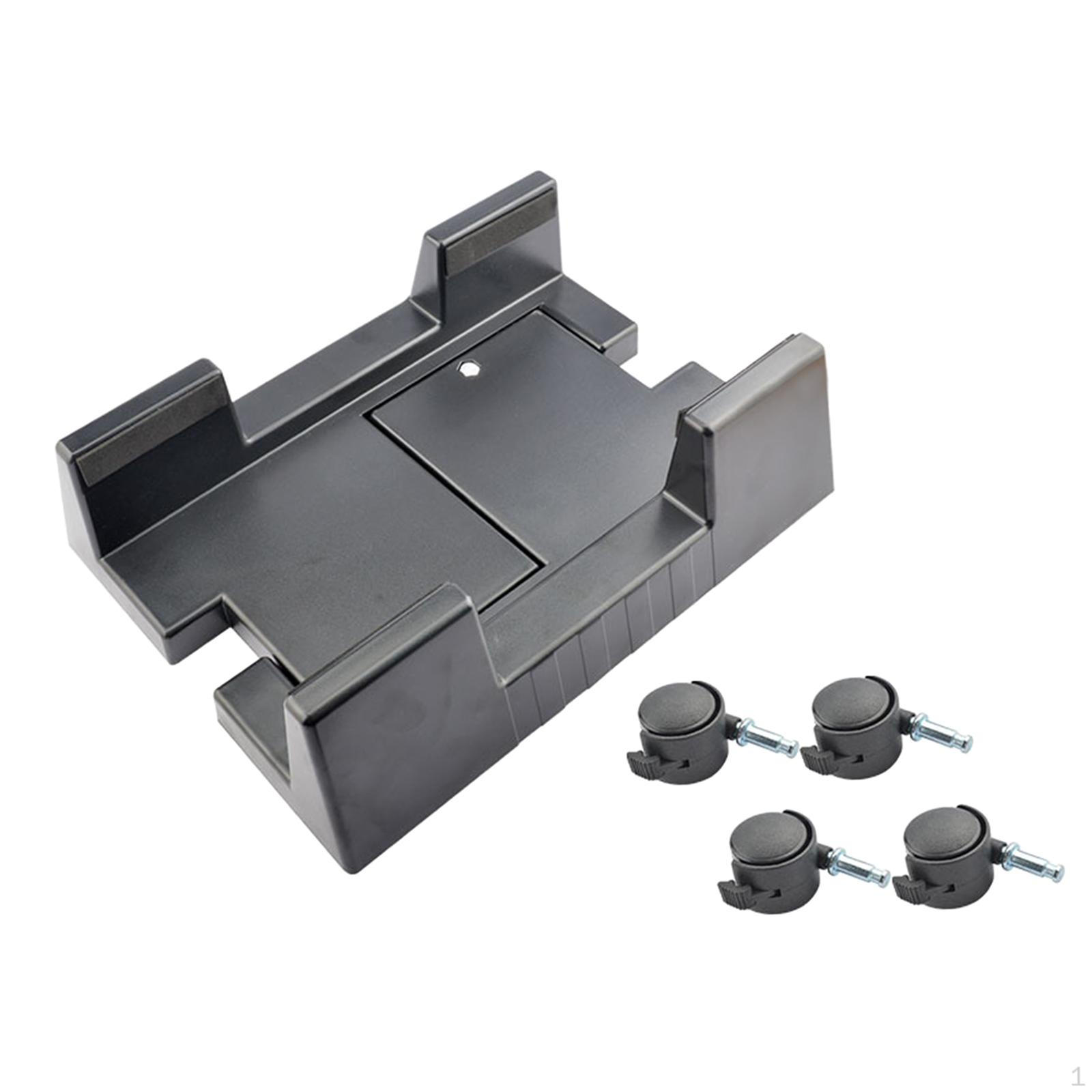 

Регулируемая мобильная подставка для процессора, кронштейн для компьютера с роликовыми тормозами, экономит место чёрный