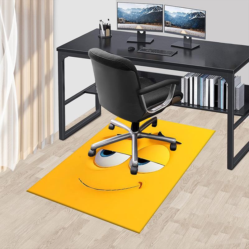 1PC smiley face Extra Large Non Slip Floor carpet, Office, family, bedroom, Studio Large Area Rug Indoor Rugs