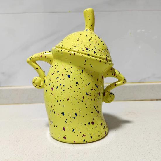 Food Canisters with Attitude Cute Snack Storage Jar Creative Akimbo Cup Mugs Kitchen Storage Container Christmas Decoration