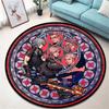 Cartoon Kingdom Hearts Printed Round Carpet Living Room Bedroom Non -slip Carpet Floor Mats Bedroom Decor Birthday Gift