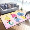 1pc Princess Pattern Area Rug Soft Flannel Floor Mat for Living Room,Office,Bedroom and Carpet