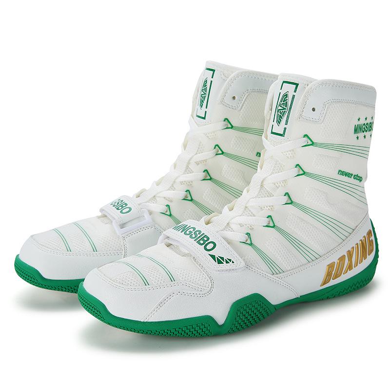 Men's High-Top Boxing Shoes - Breathable Foot Protection for Training and Competition