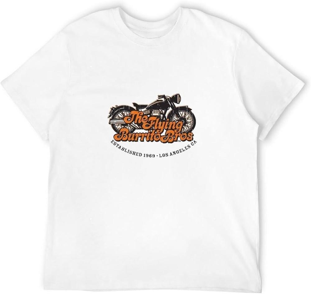 Vtg The Flying Burrito Bros Band Cotton T Shirt For Men White All Size KN072 Unisex T-Shirt XXL