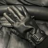 Mens Winter Leather Gloves Touchscreen Warm Fleece Lined Sheepskin Driving Cycling Work