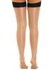 Glossy Thigh-High Socks for Women: Sheer Thin Stretchy Stockings Costume Accessories for Dance Performance
