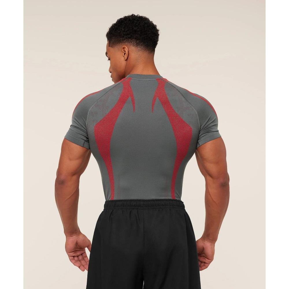 Short Sleeved Summer T-shirt Quick Drying Breathable Sports and Leisure Running Top Elastic Fitness