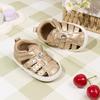 Infant Girls' Non-Slip Closed Toe Sandals (0-1 Year) with Soft Sole & Velcro