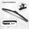 For Citroen C3 MK1 2002-2009 Car Wiper U-type Soft Rubber Boneless Wiper HD Quiet Durable Automotive Wiper replacement three rub