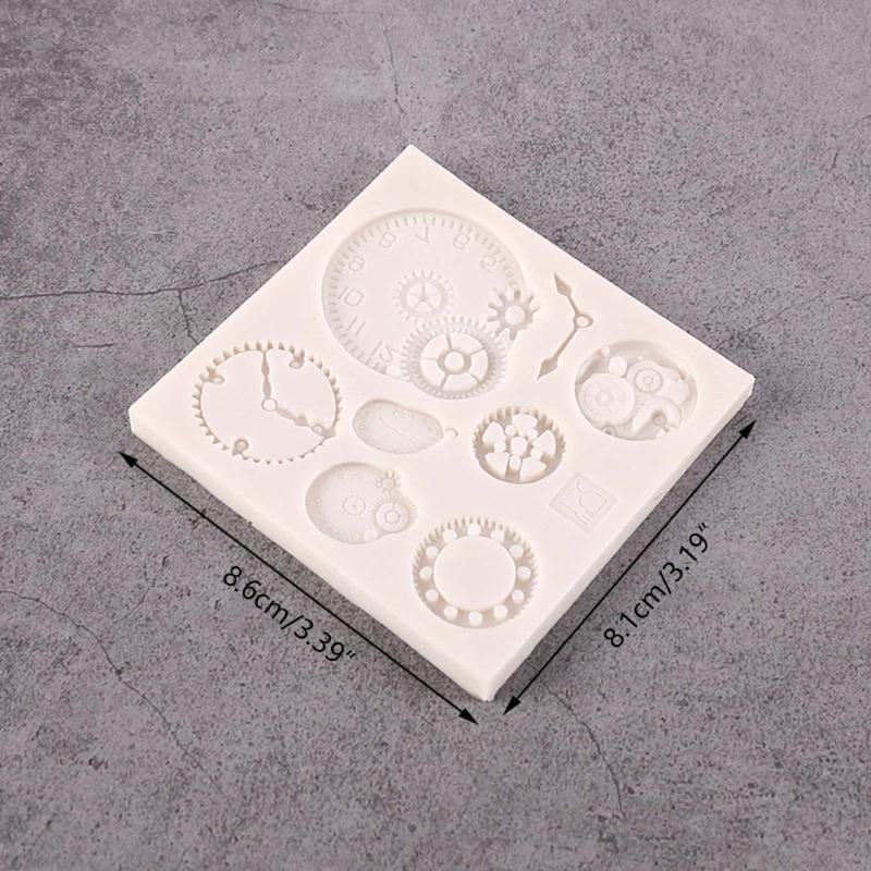 Chocolate Moulds Gears Shaped Baking Molds Fondant Moulds Cake Molds Silicone Material Perfect Gift for DIY Baking Lover