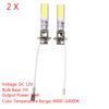 2 pcs 12V H3 10W LED Bright White 6000~10000K Car Auto Fog Light Lamps Universal
