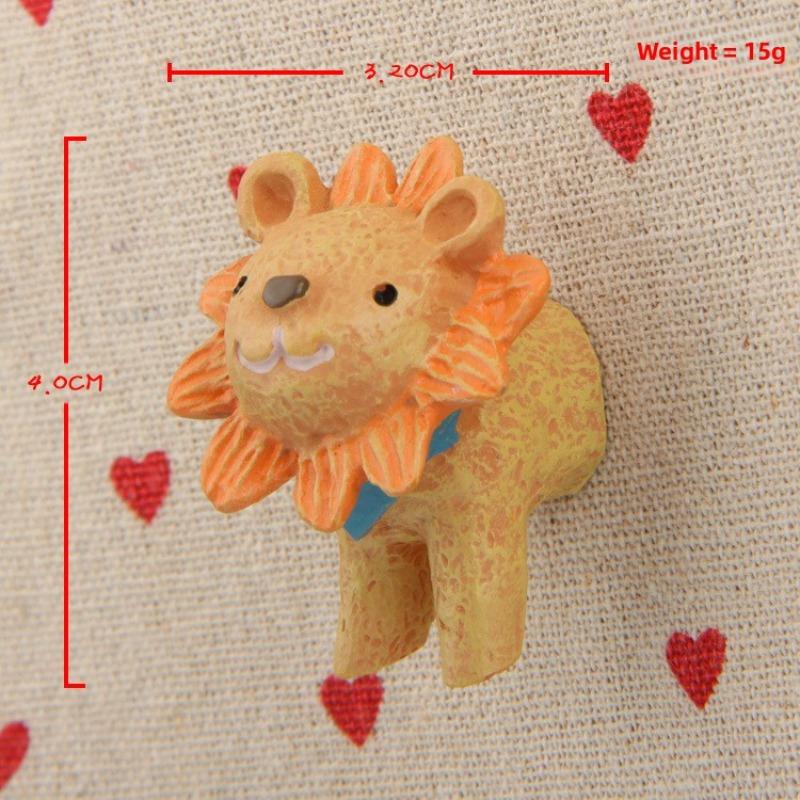 

Магниты на холодильник в виде головы кролика, льва, щенка, слона, с объемной магнитной застежкой Lion s head shape