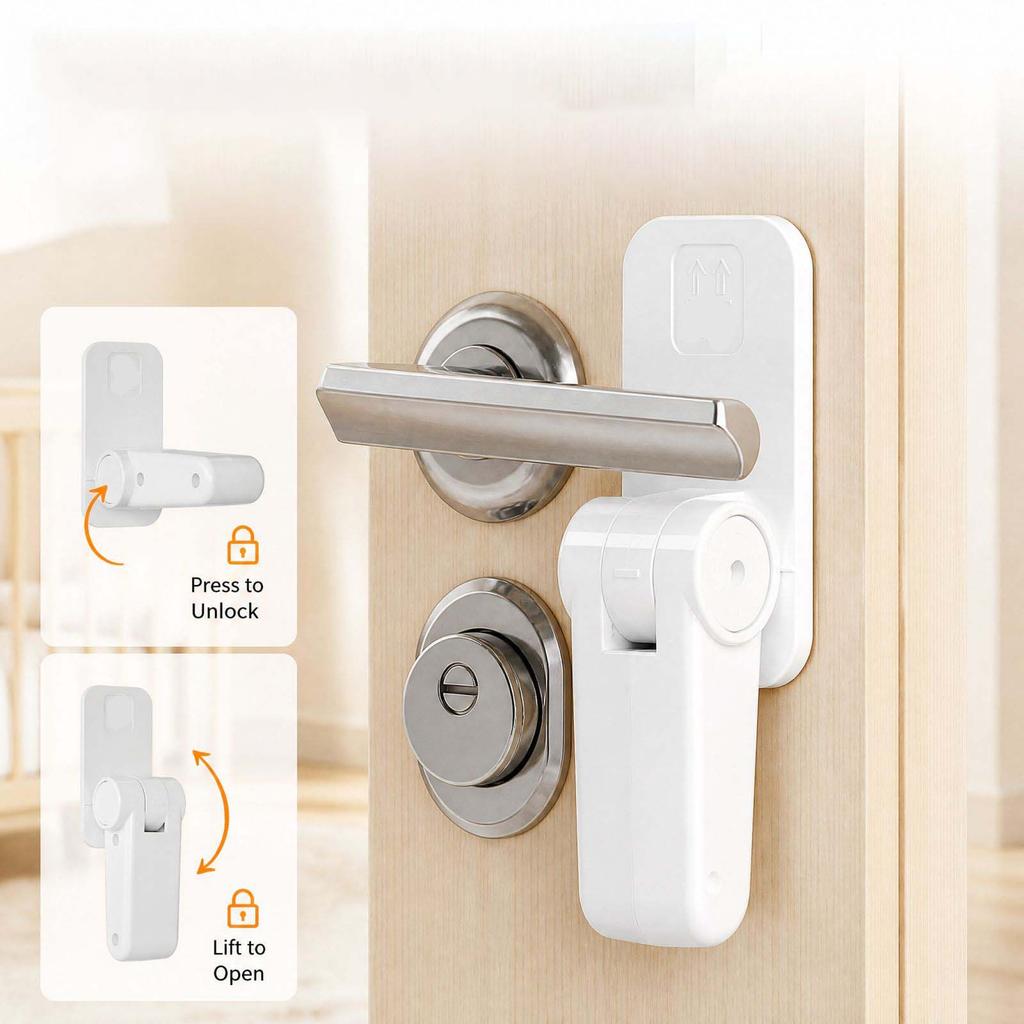 Door Lock with -Open and Locking for Home, Bedroom, Apartment