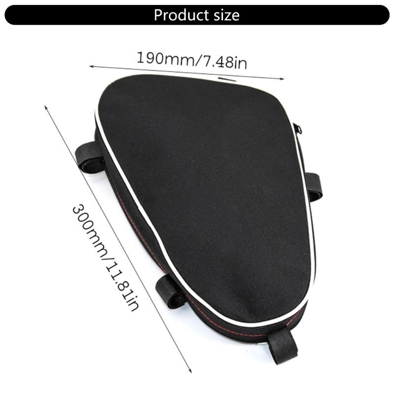 2pcs Motorcycle Frame Crash Bars Waterproof Bag for DL650 DL1000 Repair Tool Placement Bags Dustproof Tool Pouch Black