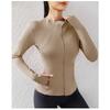 Women S Yoga Sports Zip Up Jacket For Running Gym Fitness Tight Fit