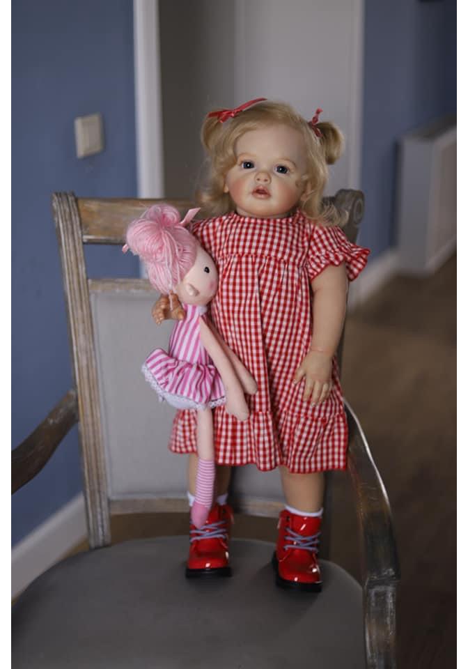 60/70cm Hand-Painted Realistic Doll Betty - Pure Handmade 60cm