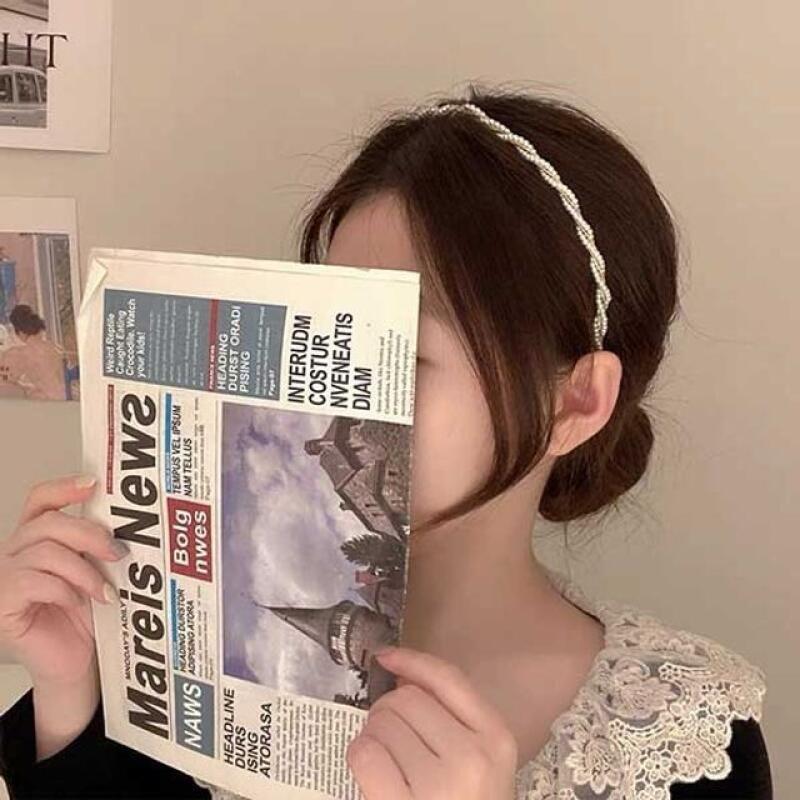 Жемчужная повязка-твист Twister headband