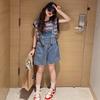 Girls' Trendy Summer Denim Overalls - Korean Style Thin Casual Shorts