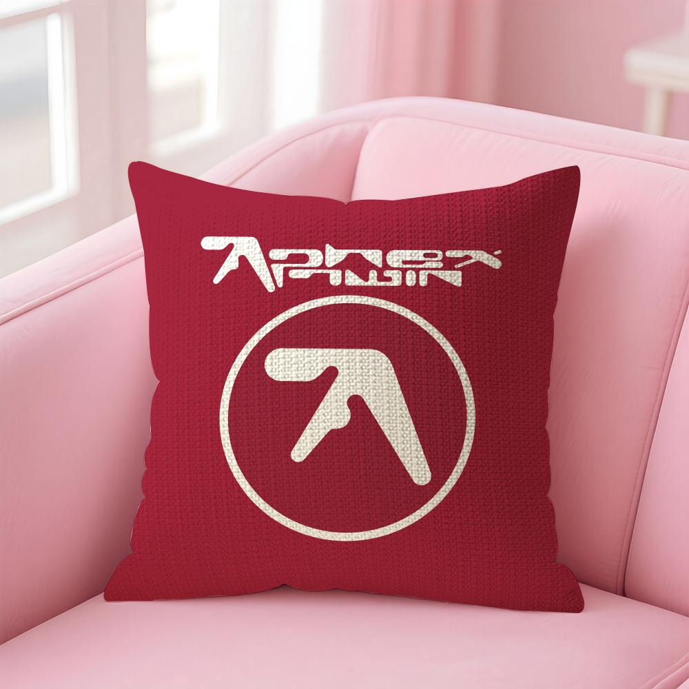 Aphex Twin Richard D James Cushion Cover Natural Linen Pillow Case DoubleSided Print Decorative Sofa Pillowcase Home Decor Gift